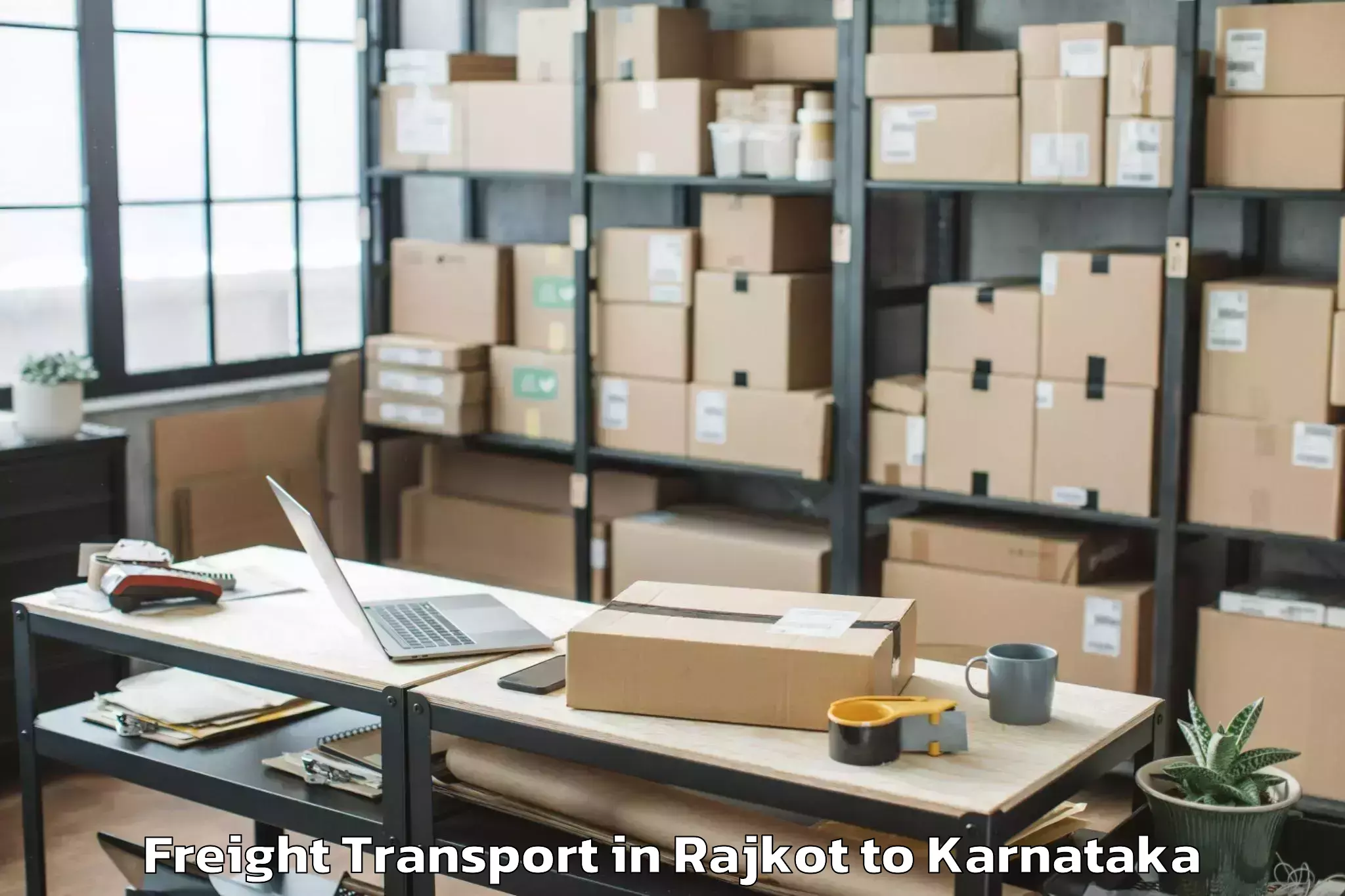 Leading Rajkot to Inorbit Mall Bangalore Freight Transport Provider